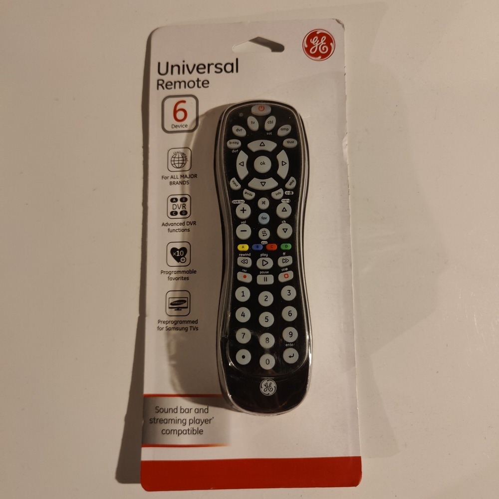 GE 6 Device Universal Remote Works With All Major Brands Sound Bars Streaming - Picture 2 of 7